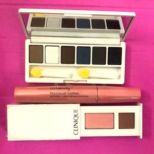BN ulta mascara and 2 BN Clinique eyeshadow palettes.